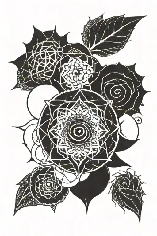 chakra symbols tattoo design idea