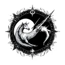 empath sagittarius sign tattoo design idea