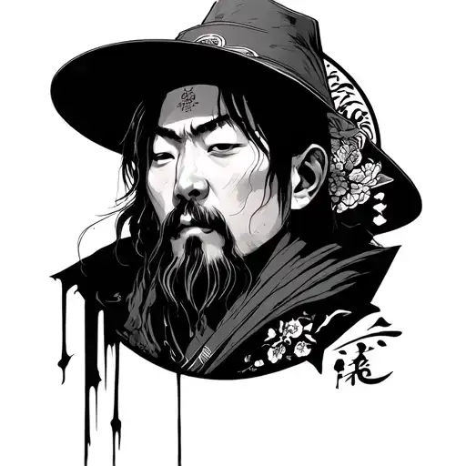 vagabond thinking mitamoto muashi tattoo design idea
