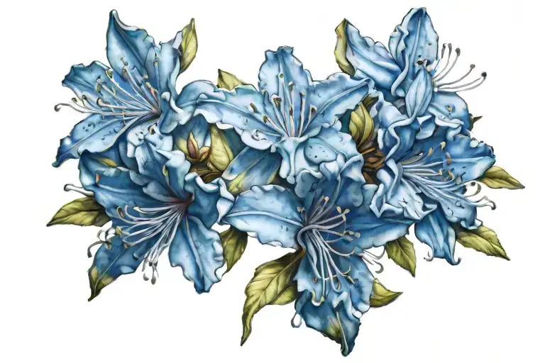 rhododendron flower tattoo tattoo design idea
