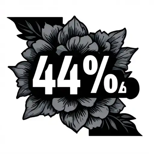 "444 1%" matching tattoos tattoo design idea