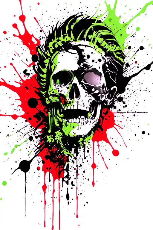 david martinez sandevistan spine tattoo design green and black tattoo design idea