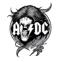 AC/DC tattoo design idea