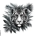 jungle and Peru  tattoo design idea