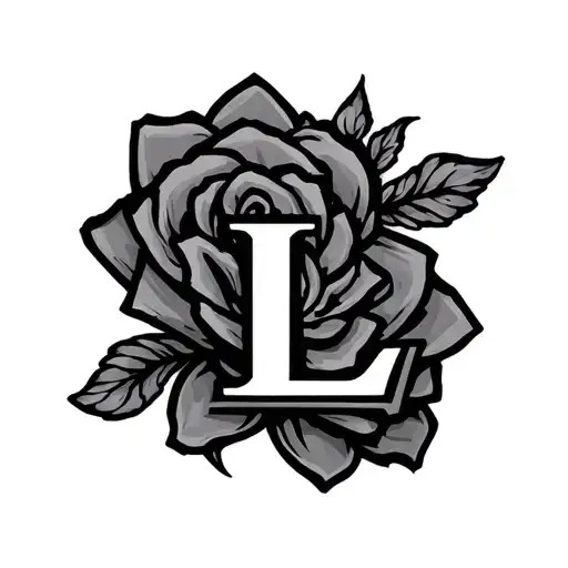 Double L tattoo design idea