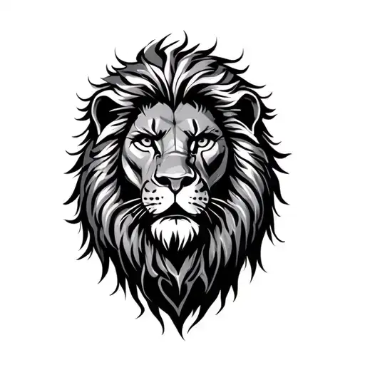lion spartacus tattoo design idea