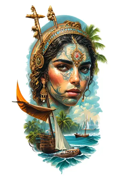 Atlantis and Cartagena de Indias tattoo design idea