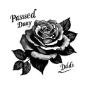 Passed Away Dads tattoo design idea