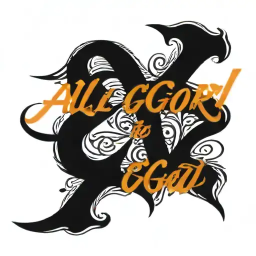 "All Glory to God" in calligraphy  tattoo design idea
