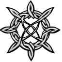 4 points celtic fathers knot tattoo design idea