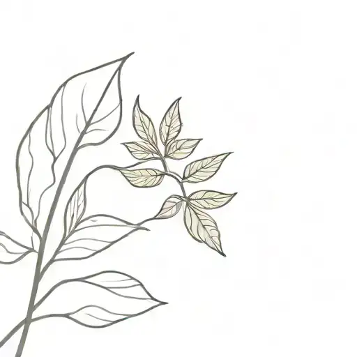 A small tattoo of the japanese word 金継ぎ  w leaf tattoo design idea