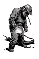 welding tattoo design idea