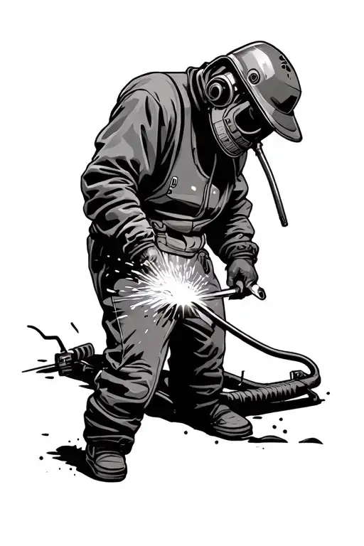 welding tattoo design idea