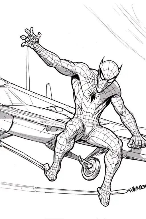 green goblin on glider from spider man movie 2002 tattoo design idea