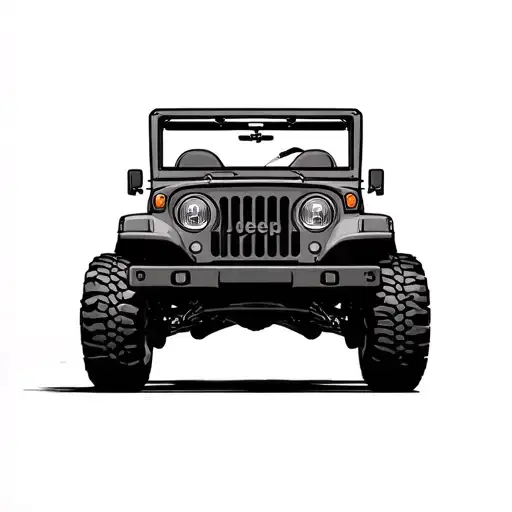 Jeep cj7 tattoo design idea
