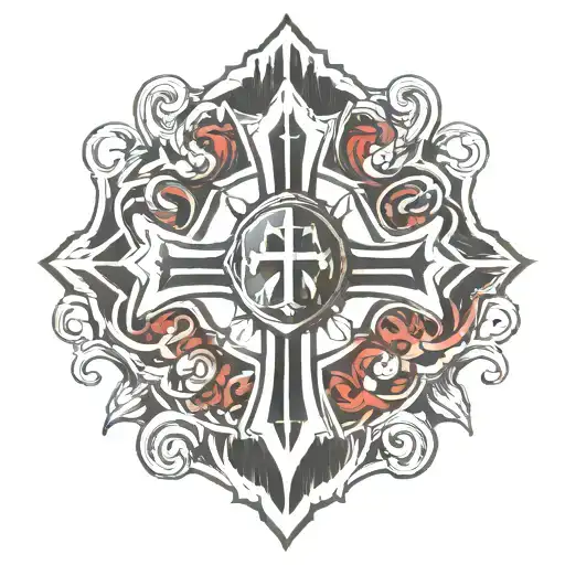 Templar Cross tattoo tattoo design idea