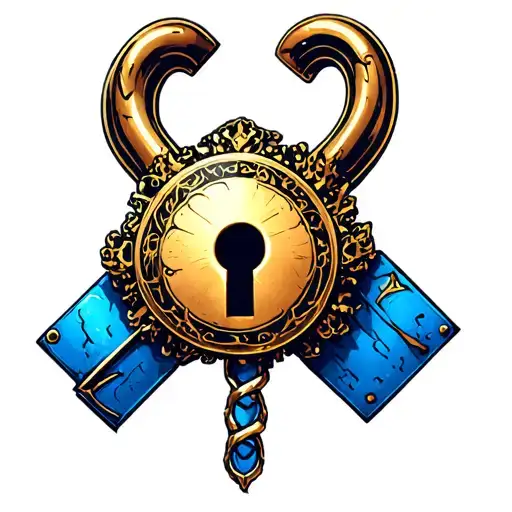 kaiser blue lock tattoo design idea