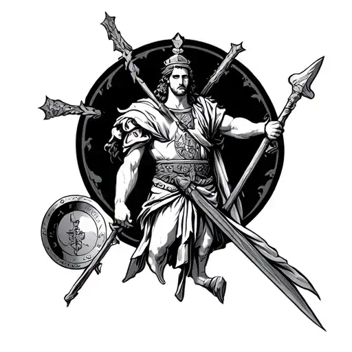 Saint Florian tattoo design idea