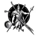 Saint Florian tattoo design idea