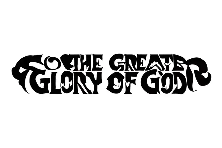 To the greater glory of God tattoo design idea
