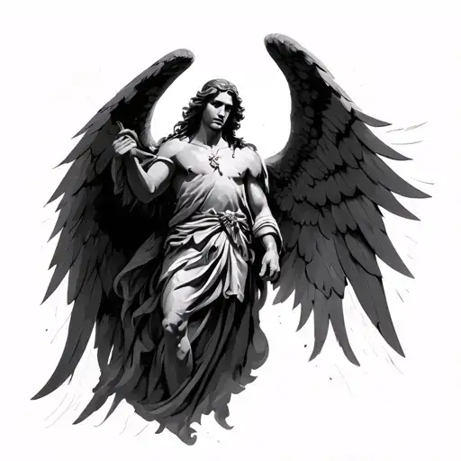 Raphael Archangel tattoo design idea