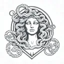 medusa tarot card tattoo design idea