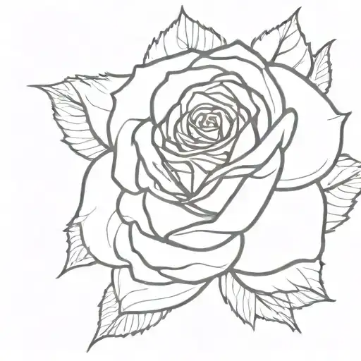 born to die and rose tattoo tattoo design idea