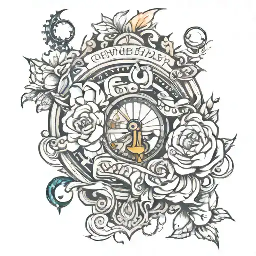 I only see my goals, I don't believe in failure tattoo design idea