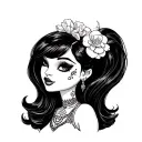 bratz full body tattoo design idea