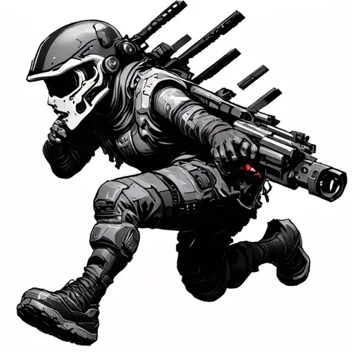 Cyberpunk Edgerunner tattoo design idea