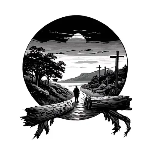 Camino de Santiago tattoo design idea