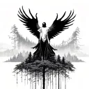 “Gliding over forests of outstretched arms.” I wish this was represented graphically. tattoo design idea
