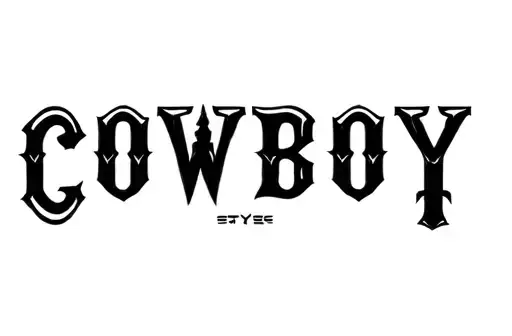 "Cowboy" tattoo design idea