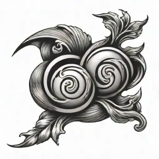 double venus symbol tattoo design idea