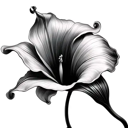 calla lily tattoo design idea