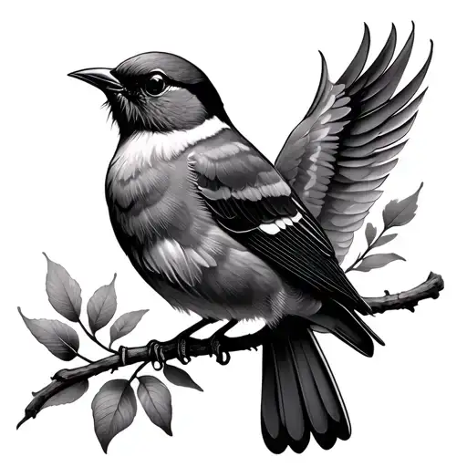 Songbird tattoo design idea