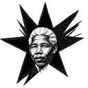 star Mandela on an elbow tattoo design idea