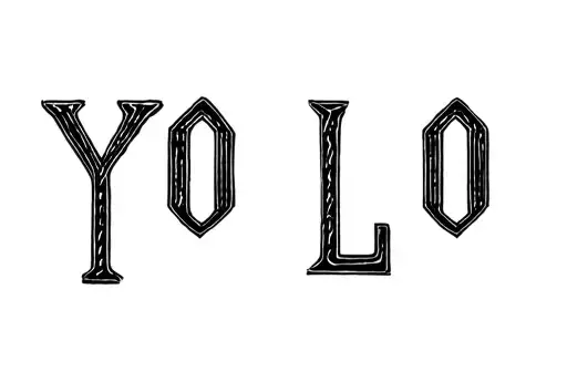 "Yolo" tattoo design idea