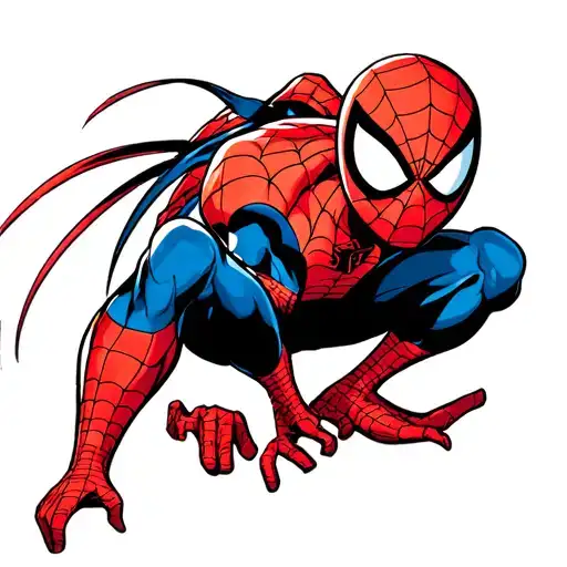 spiderman logo tattoo design idea