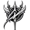 trident shiv tattoo design idea