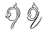 "99" clapperboard with flame tattoo design idea