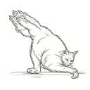 a cat's paw tattoo design idea