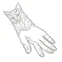 a cat's paw tattoo design idea