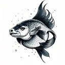 Pisces Taurus tattoo design idea