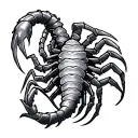 Gemini Scorpio tattoo design idea