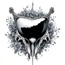 Vaginal tattoo design idea