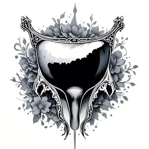 Vaginal tattoo design idea