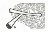 Baseball bat tattoo design idea
