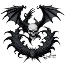 Avenged Sevenfold Deathbat tattoo design idea