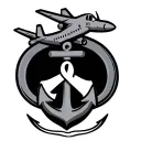 tiny simple tattoo for navy wives with a infinity sign anchor and airplane tattoo design idea
